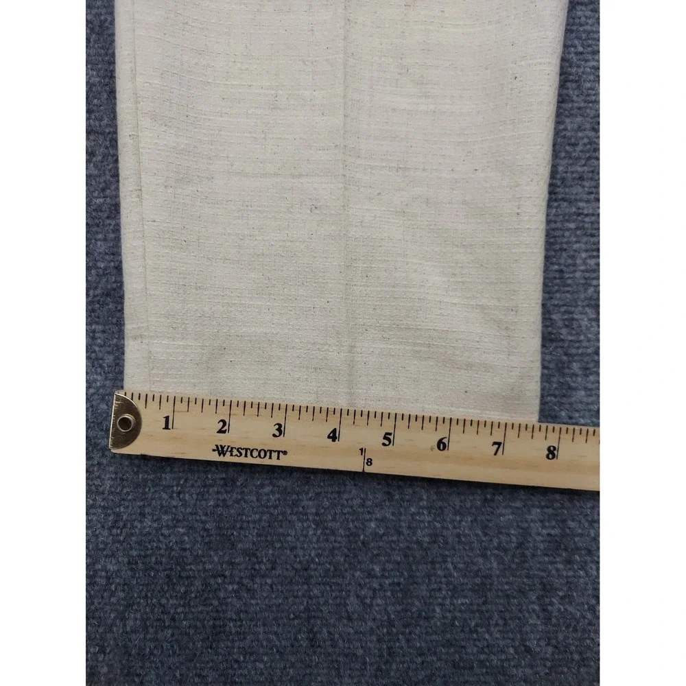 J Ferrar Linen Blend Pants Men 30x32 Beige Textured Trouser Dress Flat Front New